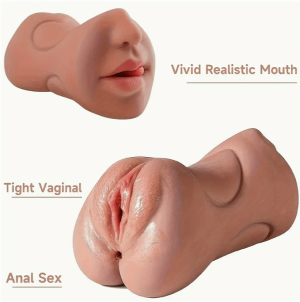 Vagina Masculina Culo Sexo Oral 3 en 1 Masturbador / P36 - Image 3