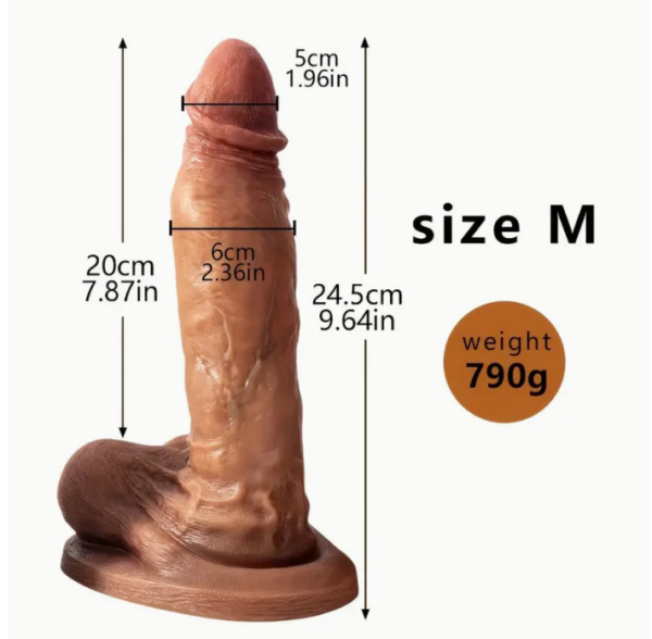 Pene full realista talla M de 24.5cm / P3