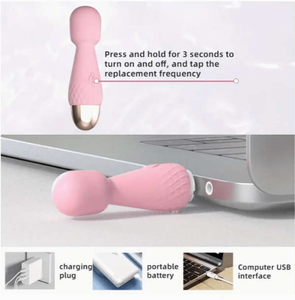 Mini Vibrador De Punto G pink color / 10.2CM / P12 - Image 7