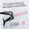 Pene latec color fucsia de 16cm con arnes / P18 - Image 2