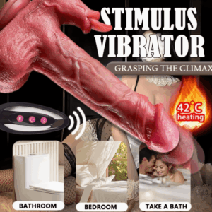 Dildo de 8.6 pulgadas con multiples modos de vibracion y movimiento con estimulador de clitoris O-17