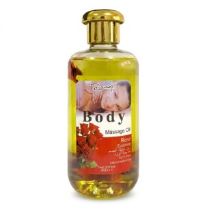 Aceite para MASAJE corporal de 250ML para antes y durante la intimidad / ROSAS / E16