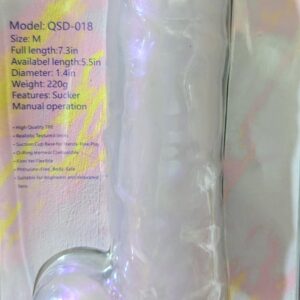 Dildo White Tornasol Color Lence's Cock 7.3 pulgadas y 220 gramos / R22
