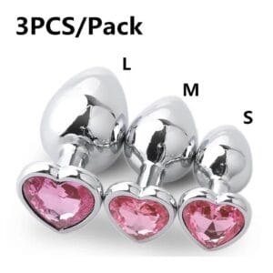 3 en 1 Pack de Plug Anal Pink Color / Set L-M-S / Entrenador Anal / R27