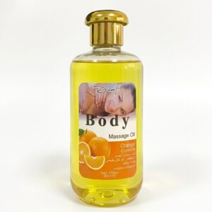 Aceite para MASAJE corporal de 250ML para antes y durante la intimidad / Naranja / E16